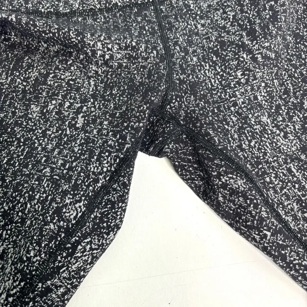 Lululemon Wunder Under High Rise Crop Define Black, White 6